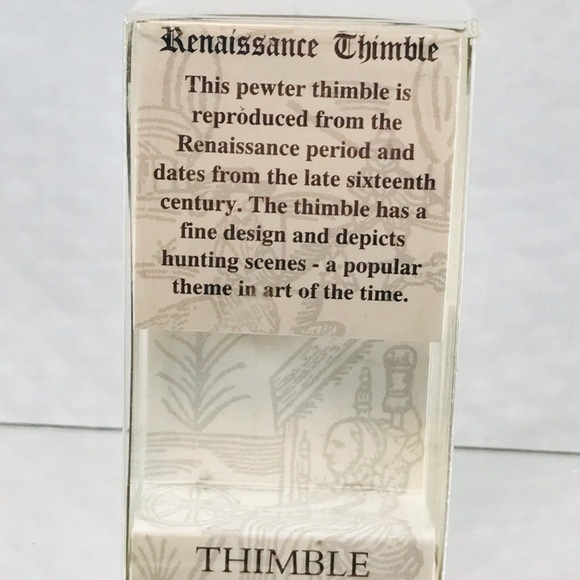 West air Renaissance Reproduction Pewter Thimble - Picture 3 of 3